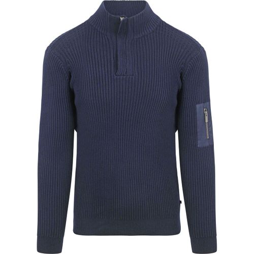Sweatshirts Mou Pull Demi-Zip Bleu Foncé - Suitable - Modalova