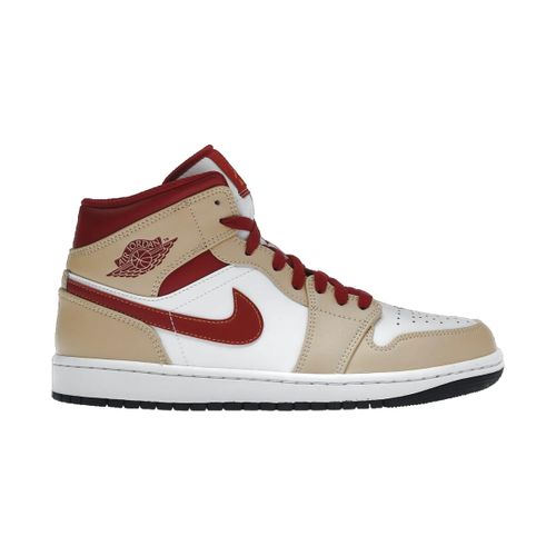 Baskets montantes Baskets Jordan 1 Mid Light cuir beige / blanc - Nike - Modalova