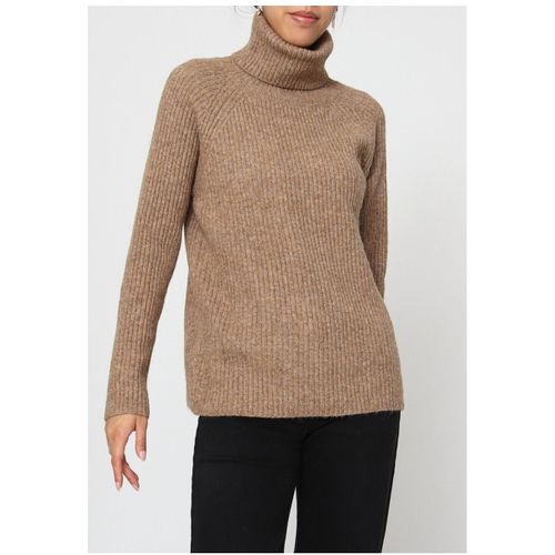 Pull Pull col Roulé Marron F - Kebello - Modalova