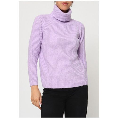 Pull Pull col Roulé Violet F - Kebello - Modalova