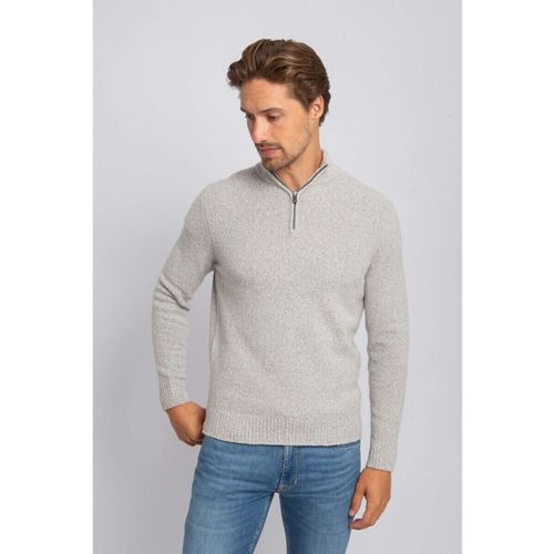 Sweatshirts Half Zip Pull-over Laine Boiled Gris - Suitable - Modalova