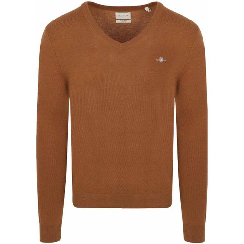 Sweatshirts Pullover Col-V Wool Blend Camel - Gant - Modalova
