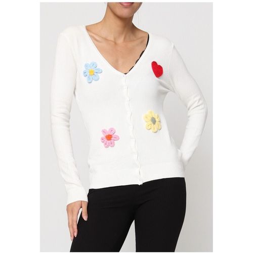 Pull Kebello Gilet Cardigan Blanc F - Kebello - Modalova