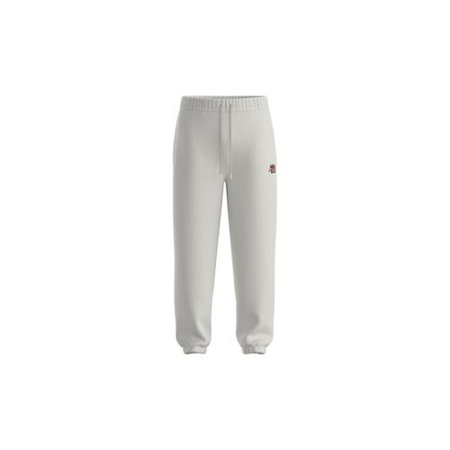 Pantalon BAS DE SURVÊTEMENT BLANC GRIS EN MOLLETON DE COTON À DOUBLE - HUGO - Modalova