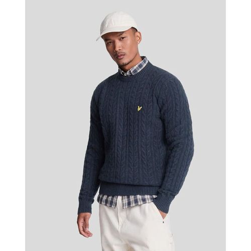 Sweat-shirt Lyle Scott Pull Torsadé Marine - Lyle & Scott - Modalova
