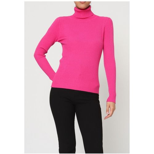 Pull Pull col Roulé Fushia F - Kebello - Modalova