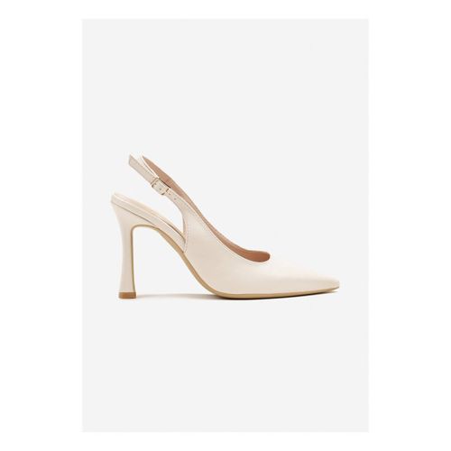 Chaussures escarpins Escarpins slingback à talon aiguille, off white - Vera Collection - Modalova