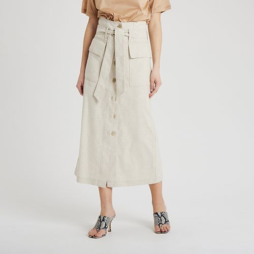 Jupes Jupe midi avec ceinture et boutons - Erika Cavallini - Modalova