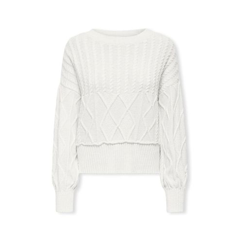 Pull Katia Life Loose Cable Knit - Cloud Dancer - Only - Modalova