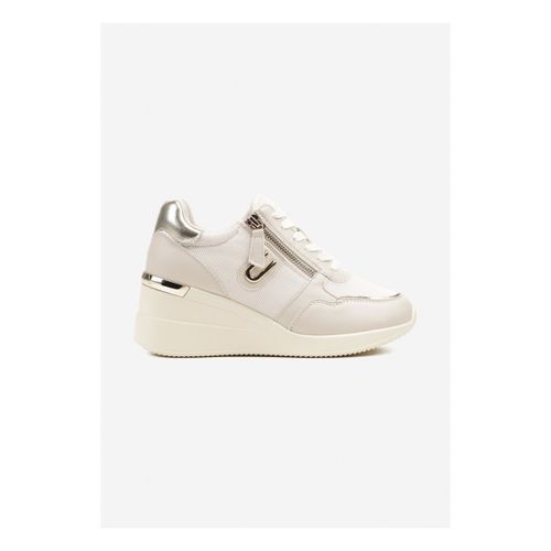 Baskets Baskets basses compensés à lacets, Beige - Vera Collection - Modalova