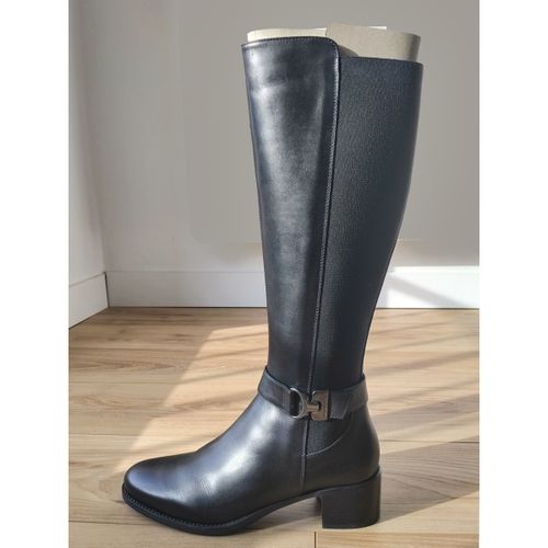 Bottes à talon Bottes noires cuir Nero Giardini - NeroGiardini - Modalova