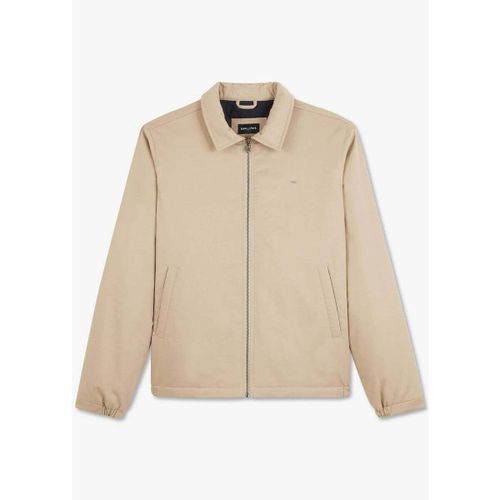 Veste Blouson déperlant beige en coton - Eden Park - Modalova