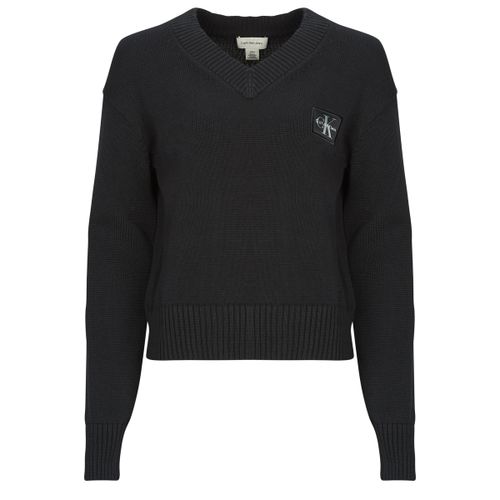Pull CK EMBRO BADGE V-NECK SWEATER - Calvin Klein Jeans - Modalova