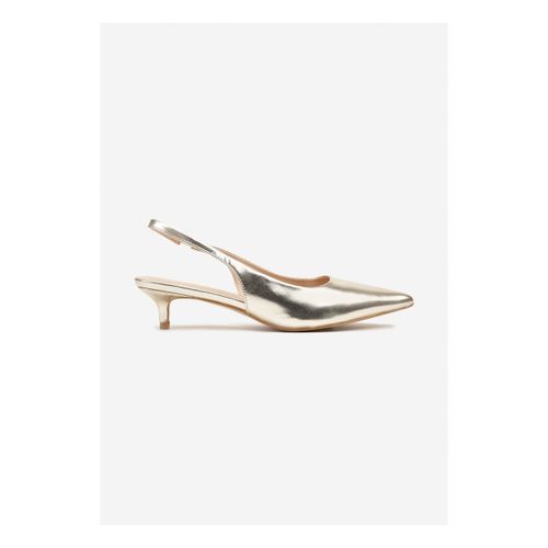 Chaussures escarpins Escarpins slingback à petit talon aiguille, Doré - Vera Collection - Modalova