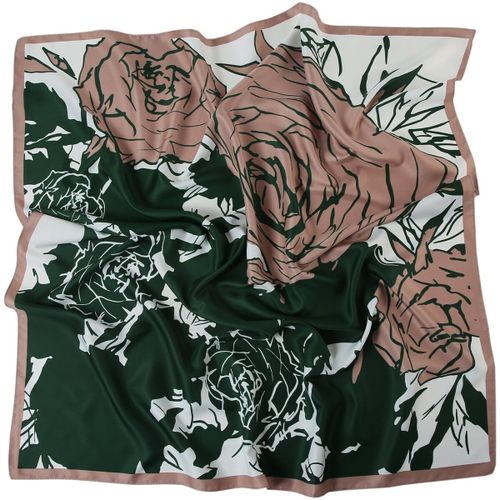 Echarpe Grand carré de Soie Rose Zoé - Alberto Cabale - Modalova