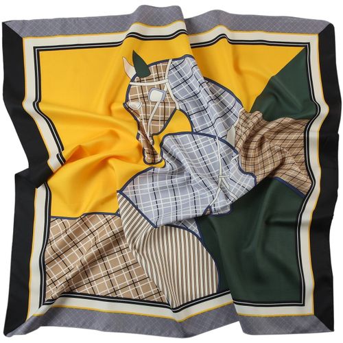 Echarpe Grand carré de Soie Eleganthorse Zoé - Alberto Cabale - Modalova