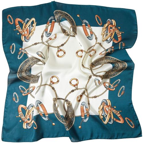 Echarpe Petit carré de Soie Multirings Cléo - Alberto Cabale - Modalova