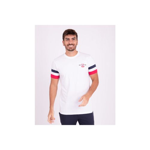 T-shirt T-shirt avec bandes tricolores sur les manches - Camberabero - Modalova