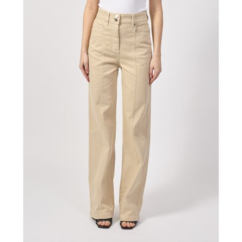 Pantalon Pantalon en mélange de coton avec surpiqûres - BOSS - Modalova