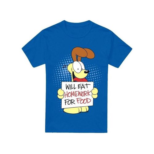 T-shirt Garfield Will Eat Homework - Garfield - Modalova