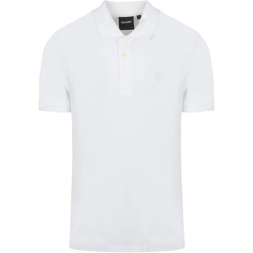 T-shirt Polo Tonal Eagle Blanc - Lyle & Scott - Modalova