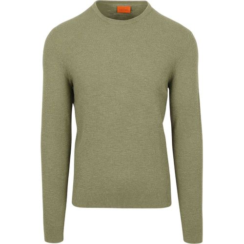 Sweatshirts Pull Structure Slub Vert Olive - Suitable - Modalova