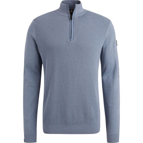Sweatshirts Pull Half Zip Texturé Bleu - Vanguard - Modalova