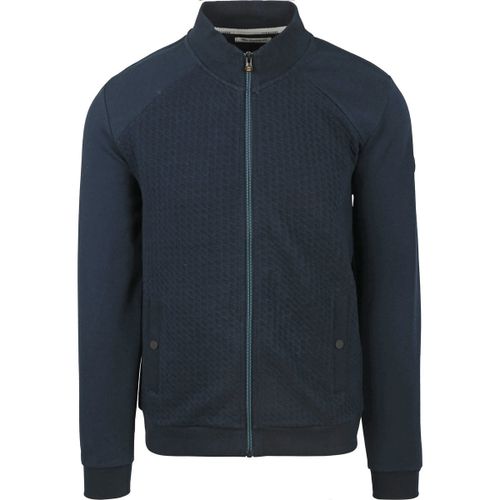 Sweatshirts Cardigan Zipper Jacquard Marine - No Excess - Modalova
