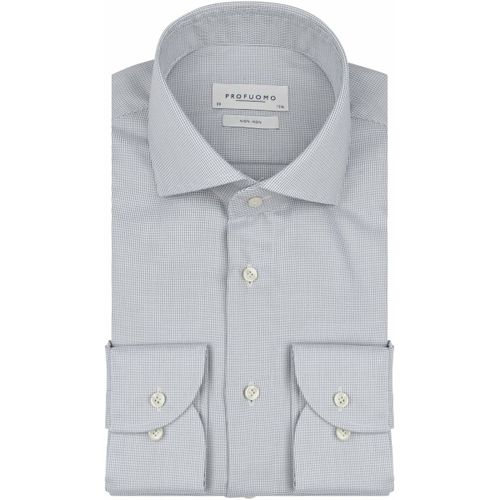 Chemise Chemise Dobby Print Vert Clair - Profuomo - Modalova