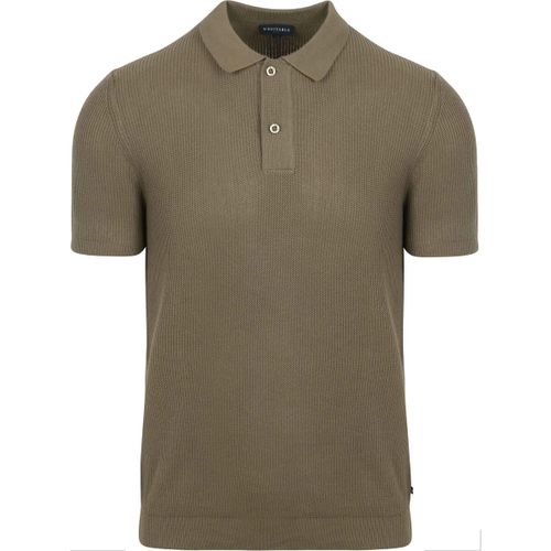 T-shirt Respect Polo Structure Knit Olive - Suitable - Modalova