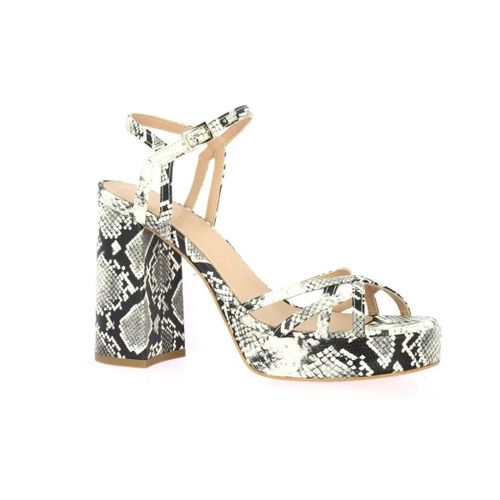Sandales à talon Nu pieds cuir python naturel - Fremilu - Modalova