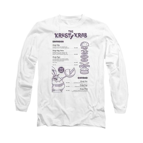 T-shirt Krusty Krab Menu - Spongebob Squarepants - Modalova