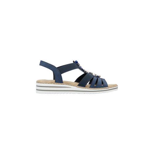Sandales compensées 115 bleu - Rieker - Modalova