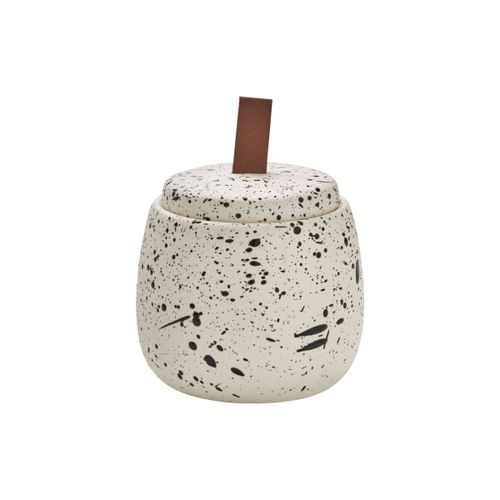 Accessoires beaute Pot à coton en céramique tacheté à la main - Guy Levasseur - Modalova