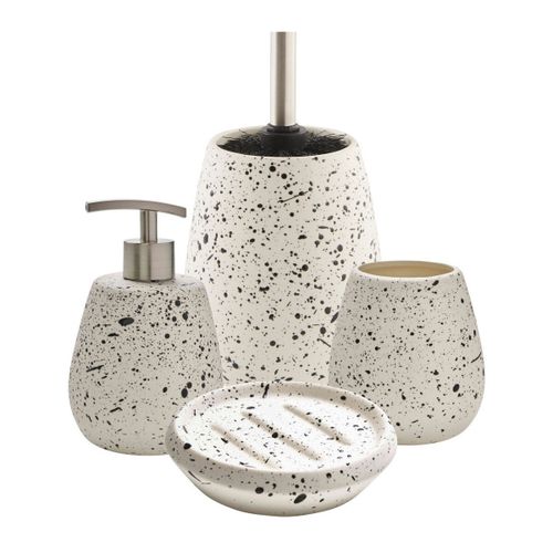 Accessoires beaute Set salle de bain céramique moucheté 4 pièces - Guy Levasseur - Modalova