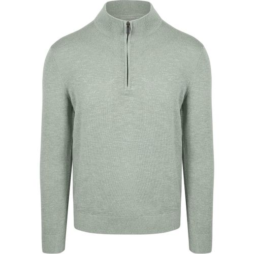 Sweatshirts Slub Yarn Pull Demi-Zip Vert - Suitable - Modalova
