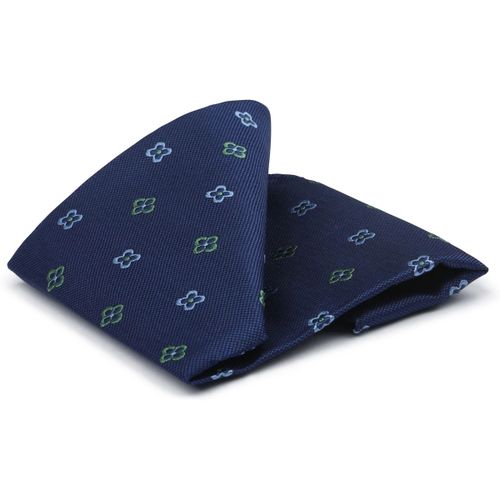 Accessoires Pochette de Costume Soie Fleurs Marine - Suitable - Modalova