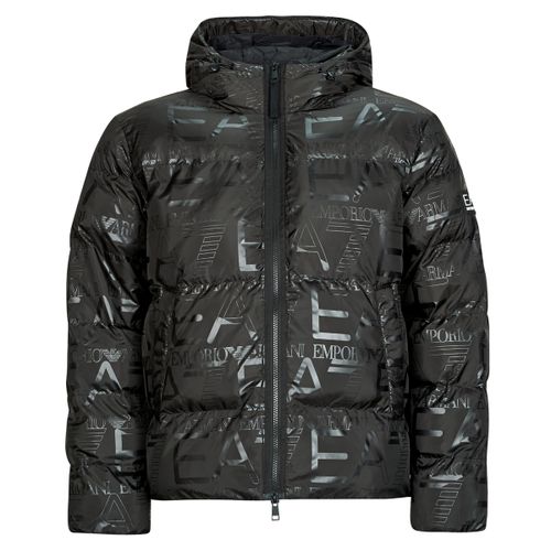 Doudounes MOUNTAIN M POLY DOWN HOODED JACKET LOGO REPEAT - MOUNTAIN M POLY - Emporio Armani EA7 - Modalova