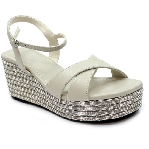 Sandales compensées CAF-RRR-HB4026-W0015 - Café Noir - Modalova