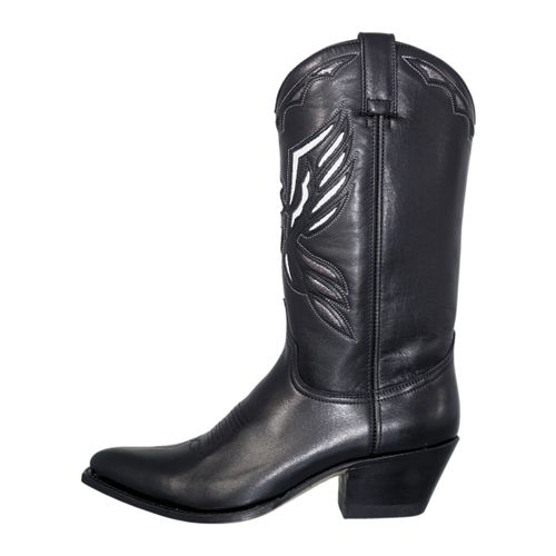 Bottes Santiags Lia Ref 64711 Noir Blanc - Sendra boots - Modalova