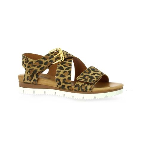 Sandales plates Creat Nu pieds cuir velours - Creator - Modalova