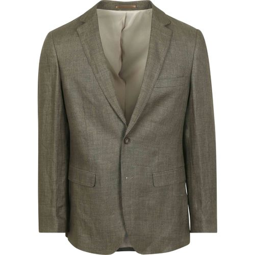 Veste Blazer Lin Panama Vert Olive - Suitable - Modalova