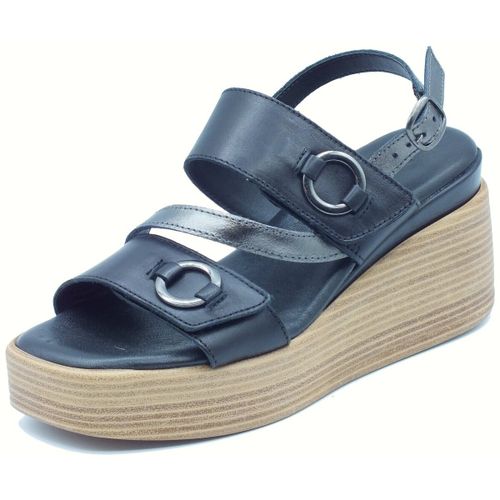 Sandales compensées 7689400 Vitello Oceano - IgI&CO - Modalova