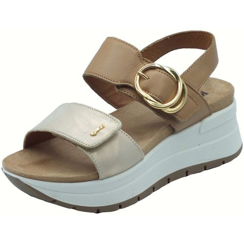 Sandales compensées 7677644 Vitello Lam Bianco - IgI&CO - Modalova
