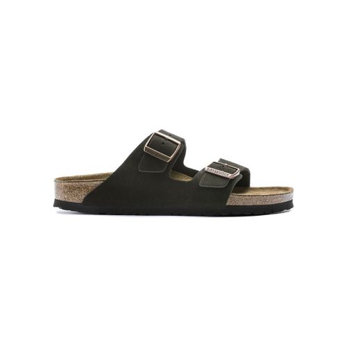 Sandales plates Arizona Soft Footbed Suede Narrow - Mocha - BIRKENSTOCK - Modalova