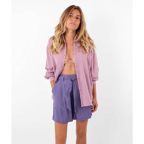 Short Short ceinturé en viscose lin ORNELLA - Oxbow - Modalova