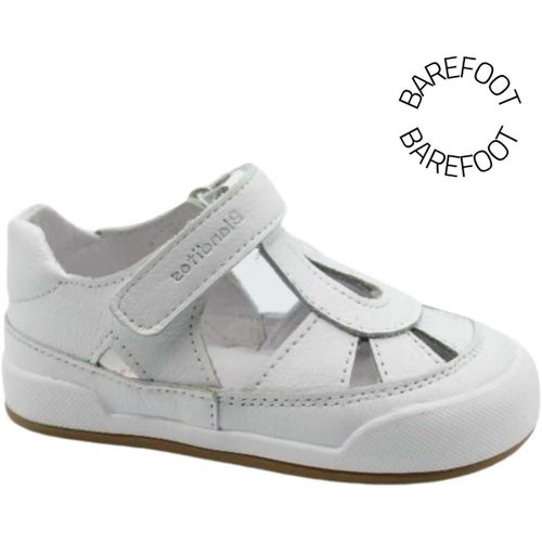 Chaussures 1er pas Baskets Semi-ouvertes Barefoot Sirena Blanco - Blanditos - Modalova
