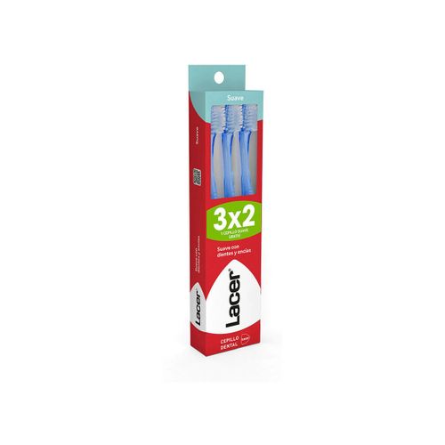 Accessoires corps Pack De 3 Brosses À Dents Souples - Lacer - Modalova