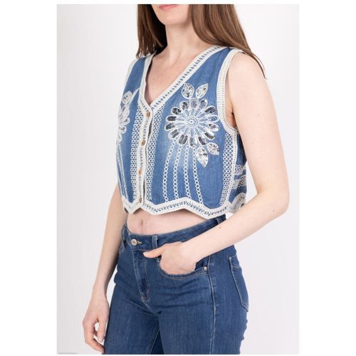 Pull Kebello Gilet F, Bleu - Kebello - Modalova