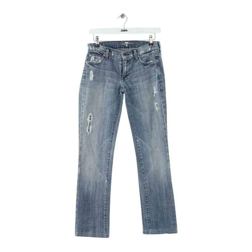 Jeans Jean droit en coton bleu - 7 for all Mankind - Modalova